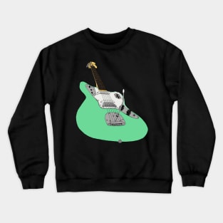 Cartoon Jaguar Guitar Crewneck Sweatshirt